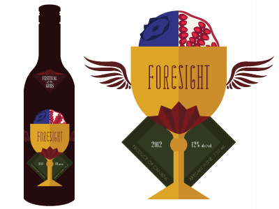 Wine label design