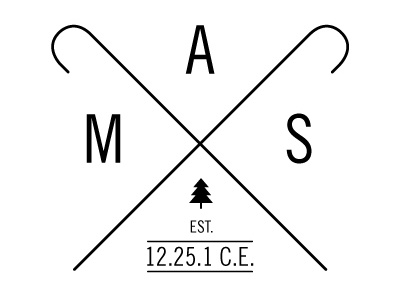 Hipster XMAS Logo (for fun) christmas fun hipster joke logo xmas
