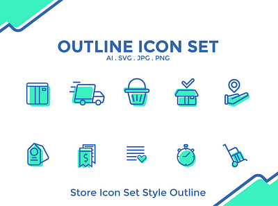 Colour Icon Set Delivery Button For Website or App design icon icon app icon design icon minimalist icon set icons ui