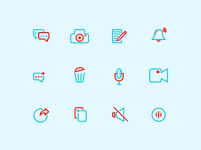 icon for web or app outline style