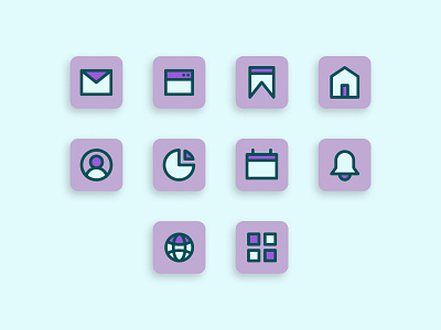 Set Icon Filled line Color - Ui Icon Design flat icon icon icon set minimalist icon mobile app mobile icon outline icon solid icon ui ux vector