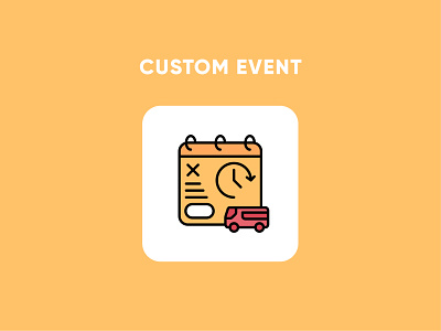 Icon Set | Custom Event | Style Filled Line With Color