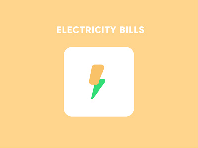 Electricity Bills Icon | Filled Style app design design flat icon graphic design icon icon set lighting icon logo minimal mobile design ui ux vector
