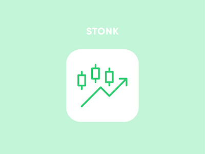 Stonk icon with outline style | Ui Mobile App finance app graph graphic design icon icon design icon set illustration logo minimal mobile app trade trading ui ux vector