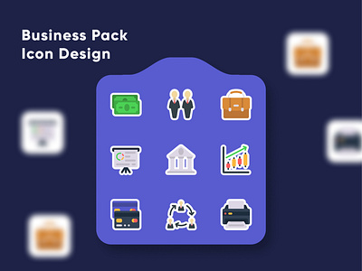 Business Theme Icon Pack Flat Style bank chart flat icon icon icon set logo mobile app printers sign dollar ui ux vector work icon