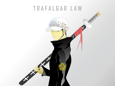 Trafalgar Law adobe xd adobexd animation art artwork character illustration pen tool ui vector vector art
