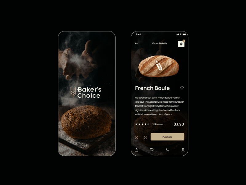 Baker's Choice App @animation @design aftereffects animation ui