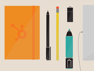 HubSpot Design Essentials branding hubspot illustrator internship marketing vectors