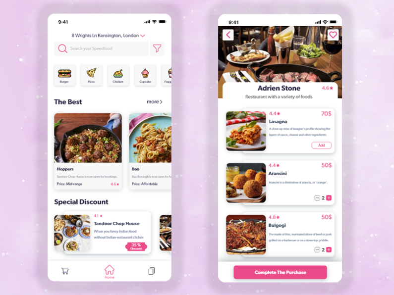 Food Delivery App by Reza Hamidvand on Dribbble