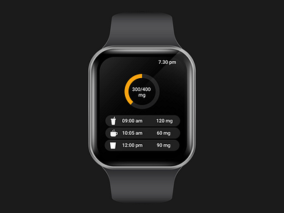 Caffeine Tracking Watch App