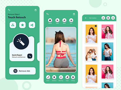 Touch Retouch - Android Ui Design