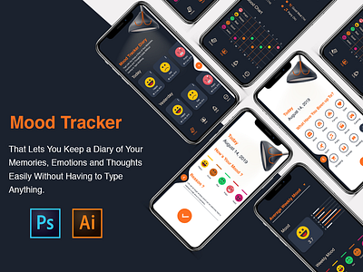 Mood Tracker App UI Kit