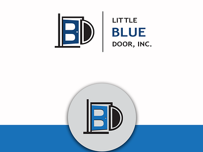 Little BLUE Door, INC Logo. adobe illustrator adobe photoshop blue brand branding design graphic design icon icon design icon designer icon designs illustration illustrator logo logo design logoclub logomaker logotype typography vector