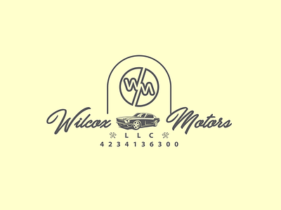 Wilcox Motors LLC Logo Design.