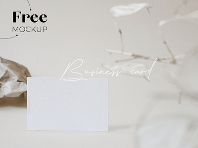 Free business card mockup