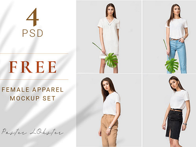 Free apparel mockups apparel download fashion female free freebie minimal minimalistic mockup mockups real