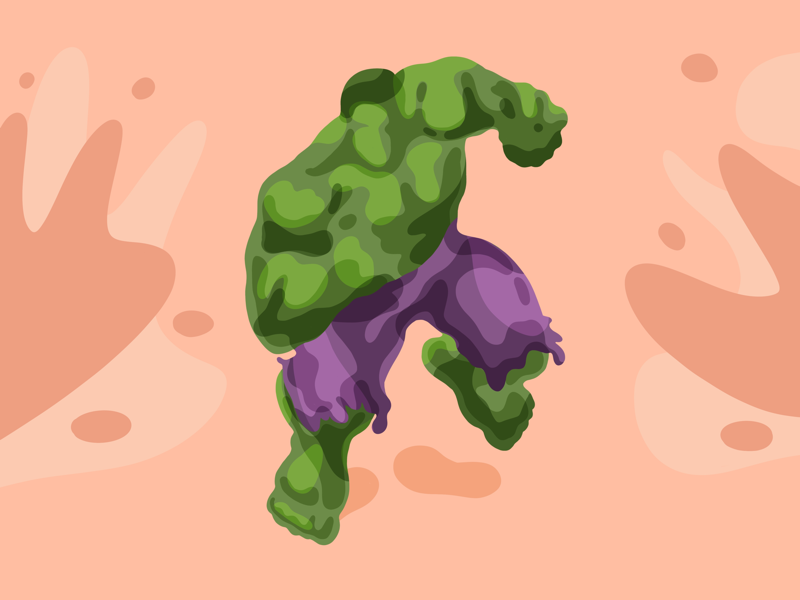 Unleash the fury graphic illustration shapes simple green marvel superhero hall