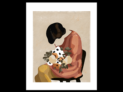 Woman and flowers