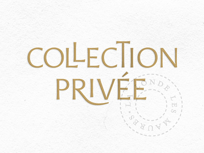 Wine Label Logo "Collection Privée" label logo wine wine label wine labels