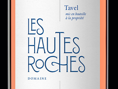 Domaine les Hautes Roches label wine wine label
