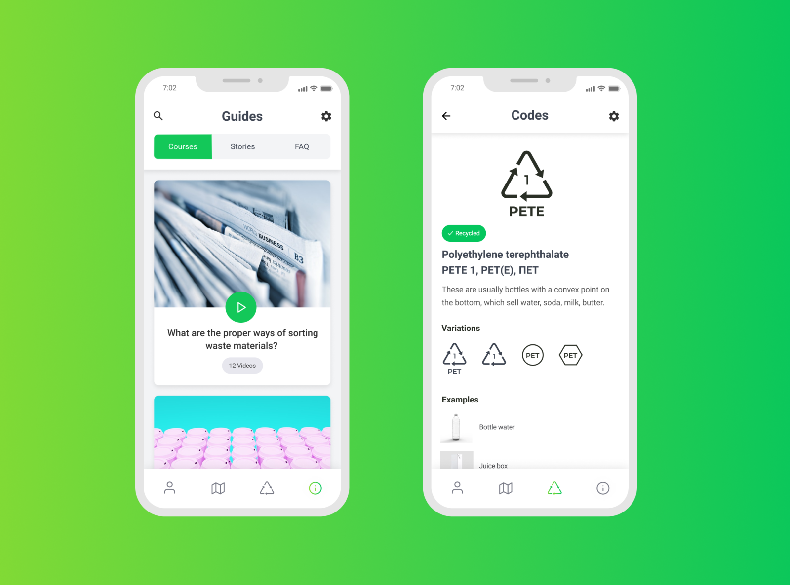 Recycling app by Anna Raievska on Dribbble