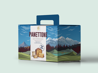 panettone box graphic design illustration packagingdesign