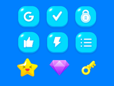 Kids UI Elements adobexd android app design icon illustration kiddo kids mobile muse schools toddlers ui ux