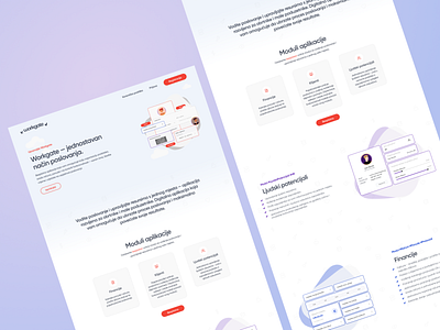 Workgate - HR and Finance tool app branding design digital finance hr illustration landingpage logo tool ui ux