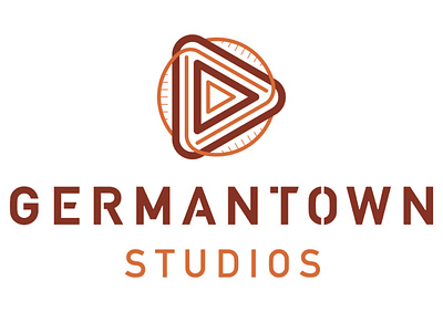 Germantown Studios animation arrow arrows badge button circle circular design germantown line lines logo play studio