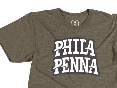 Phila Penna Shirt bw lettering logo pa penna phila philadelphia philly shirt t shirt type typography