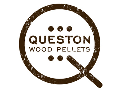 QWP1 enclosure heat initial letter logo pellet pellets q wood