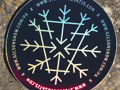 Keystone/Snowflake Holographic Sticker