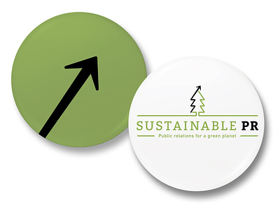 Sustainable PR promo buttons arrow brand branding button buttons design economic environment graphic design green growth logo nature pin pins pr public relations sustainability sustainable tree