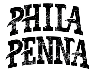 Phila. Penna. Stencil pa penna. pennsylvania phila. philadelphia philly stamp stencil type