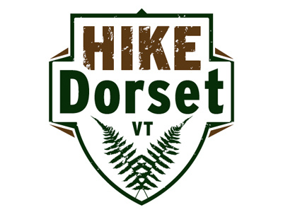 Hiking Logo badge dorset fern ferns hike logo logos shield vermont vt