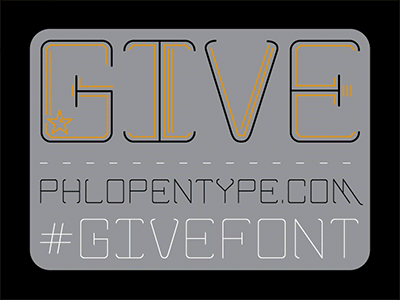Give font display face font geometric give giving type typeface typography