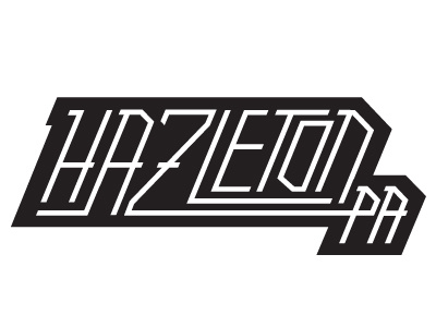 Hazleton 2 custom hazleton nepa pa pennsylvania type typography