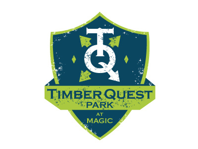 TimberQuest action adventure arrow arrows compass crest direction directional logo outdoors park parks q quest t timber tq type