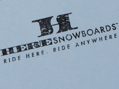 HERE (stamp) distress distressed here id identity logo ride riding snow snowboard snowboarding snowboards stamp system texture