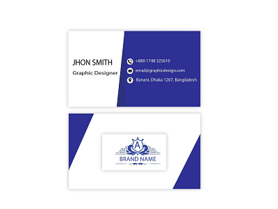 Business card v3 branding business card design flat graphic design illustration vector