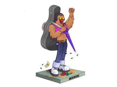 Not agenda bird cartoon cartoon character character character design illustration rock and roll singer stylized stylized character