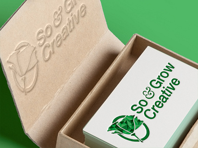 Sow & Grow Creative Brand Identity ampersand branding flower green identity logo poppy