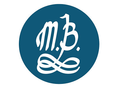 MB Law Mark brand branding hand lettering identity law logo script