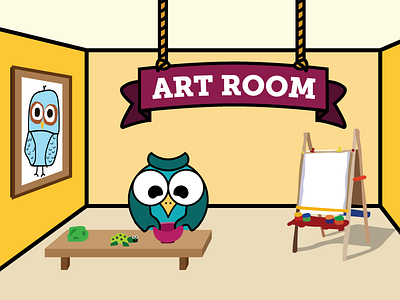 Hoot Studio Art Room animation drawing hoot illustration owl