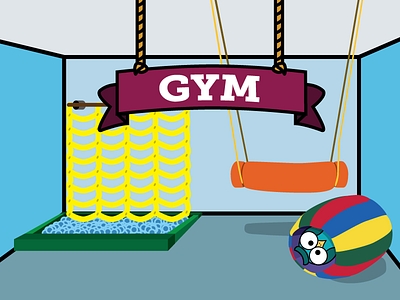 Hoot Studio Gym animation gym hoot illustration owl play
