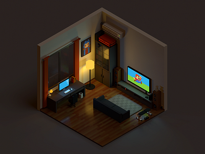 Voxel room