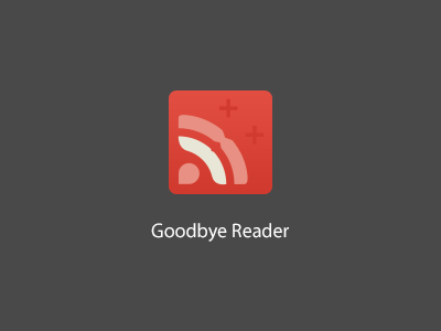 Goodbye Reader flat goodbye google icon reader
