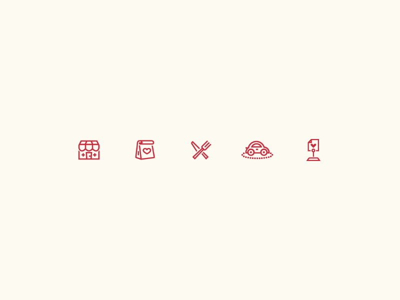 Orderup iOS Icons app ios utensils eat restaurant order orderup linear outline icon food delivery