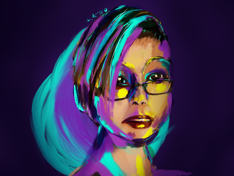 Self Portrait illustration procreate selfie self portrait