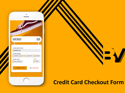 Credit Checkout Form creditcard dailyui